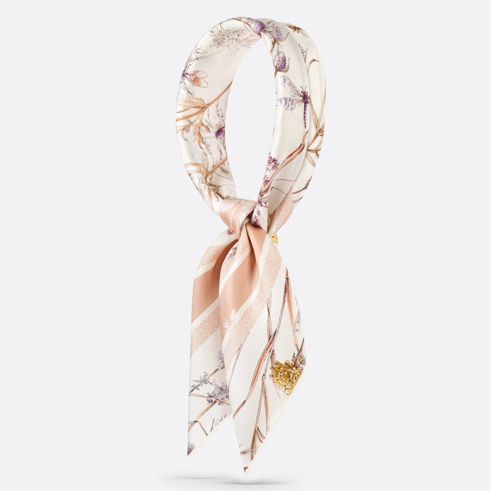 Dior Herbarium 90 Square silky Scarf 35x35 ‼️LAST ONE LEFT - Picture 6 of 8